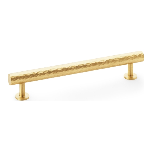 AW817-160-SB • Satin Brass • Alexander & Wilks Leila Hammered Cabinet Pull